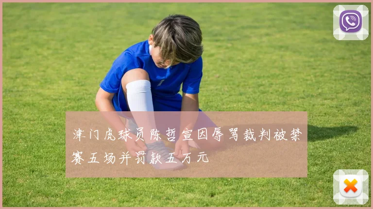 津门虎球员陈哲宣因辱骂裁判被禁赛五场并罚款五万元